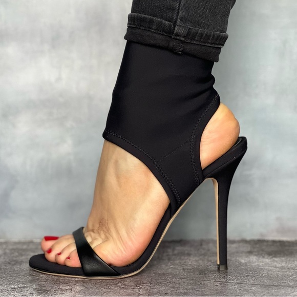 Giuseppe Zanotti Shoes - Black stretchy stunning leather heels fall booties